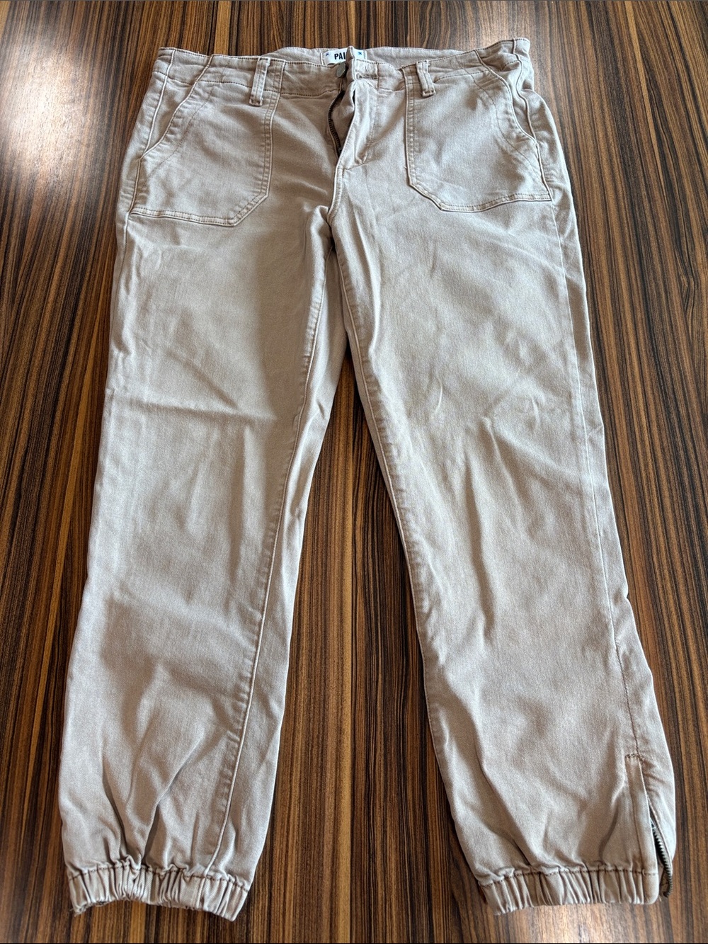 PAIGE Taupe Tan High-Rise Jeans